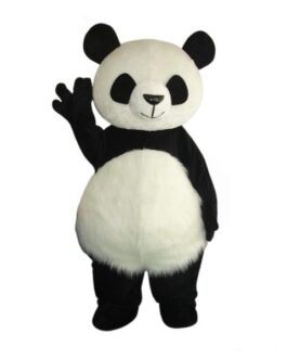 Short Hair Polar Bear & Panda Mascot Costume